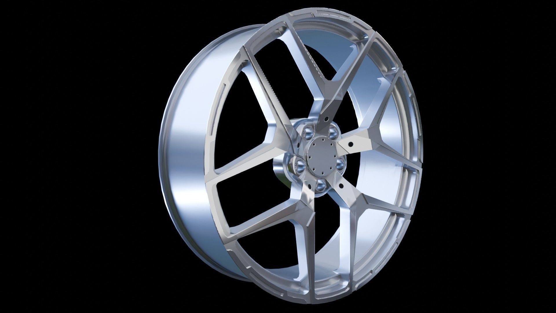 Car Wheel Pack Low-poly 3D model_23