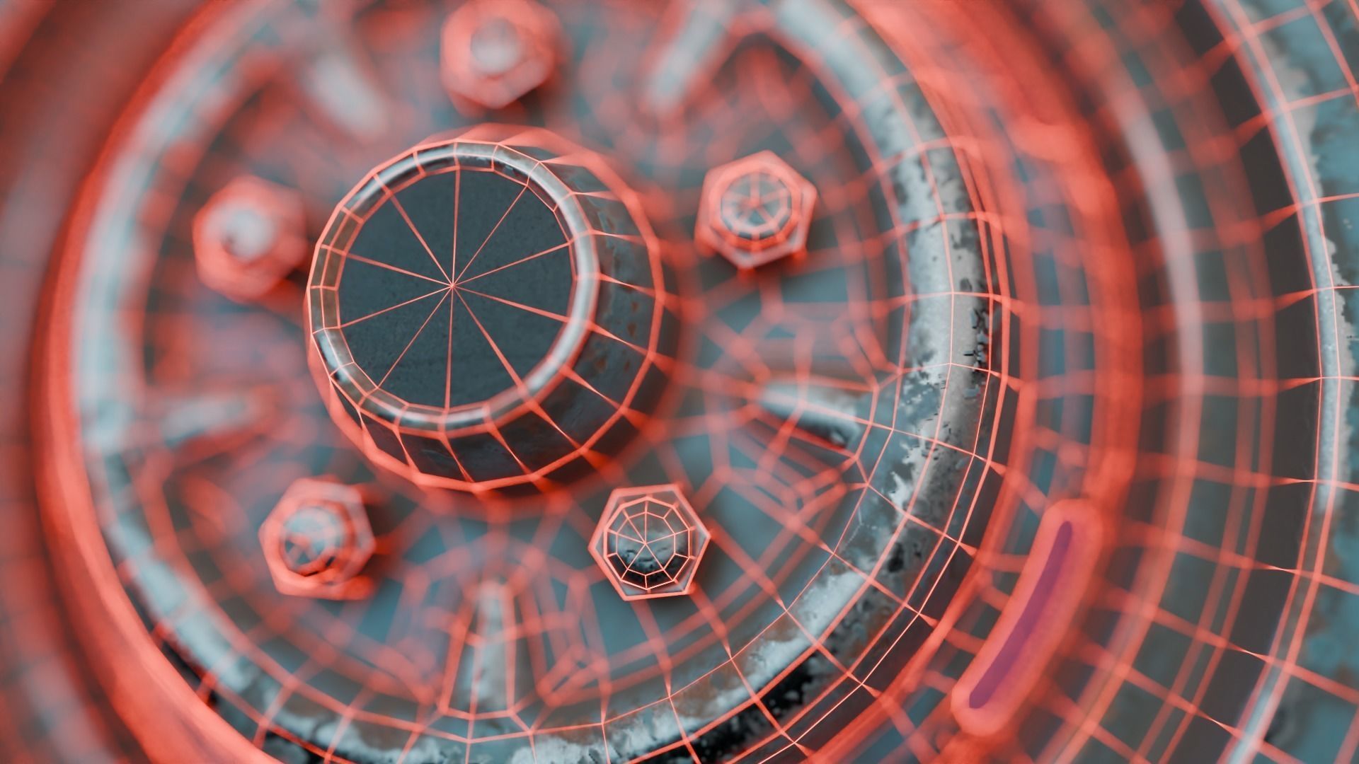 Car Wheel Pack Low-poly 3D model_99