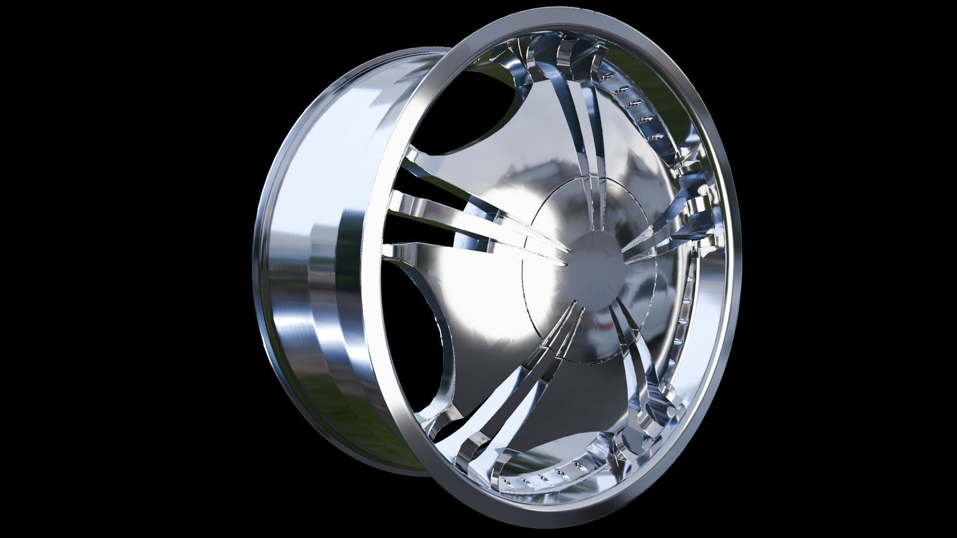 Car Wheel Pack Low-poly 3D model_68