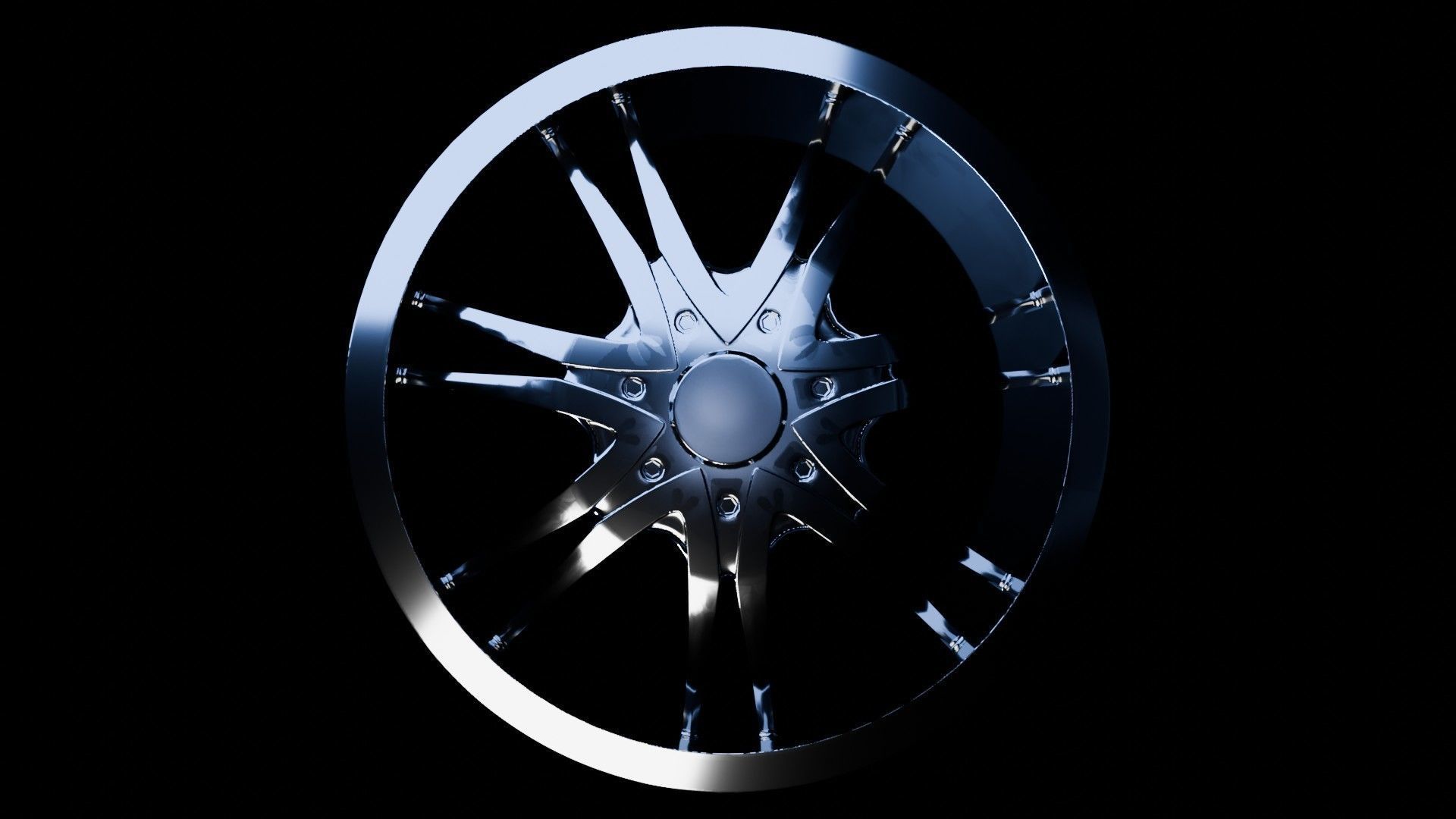 Car Wheel Pack Low-poly 3D model_45