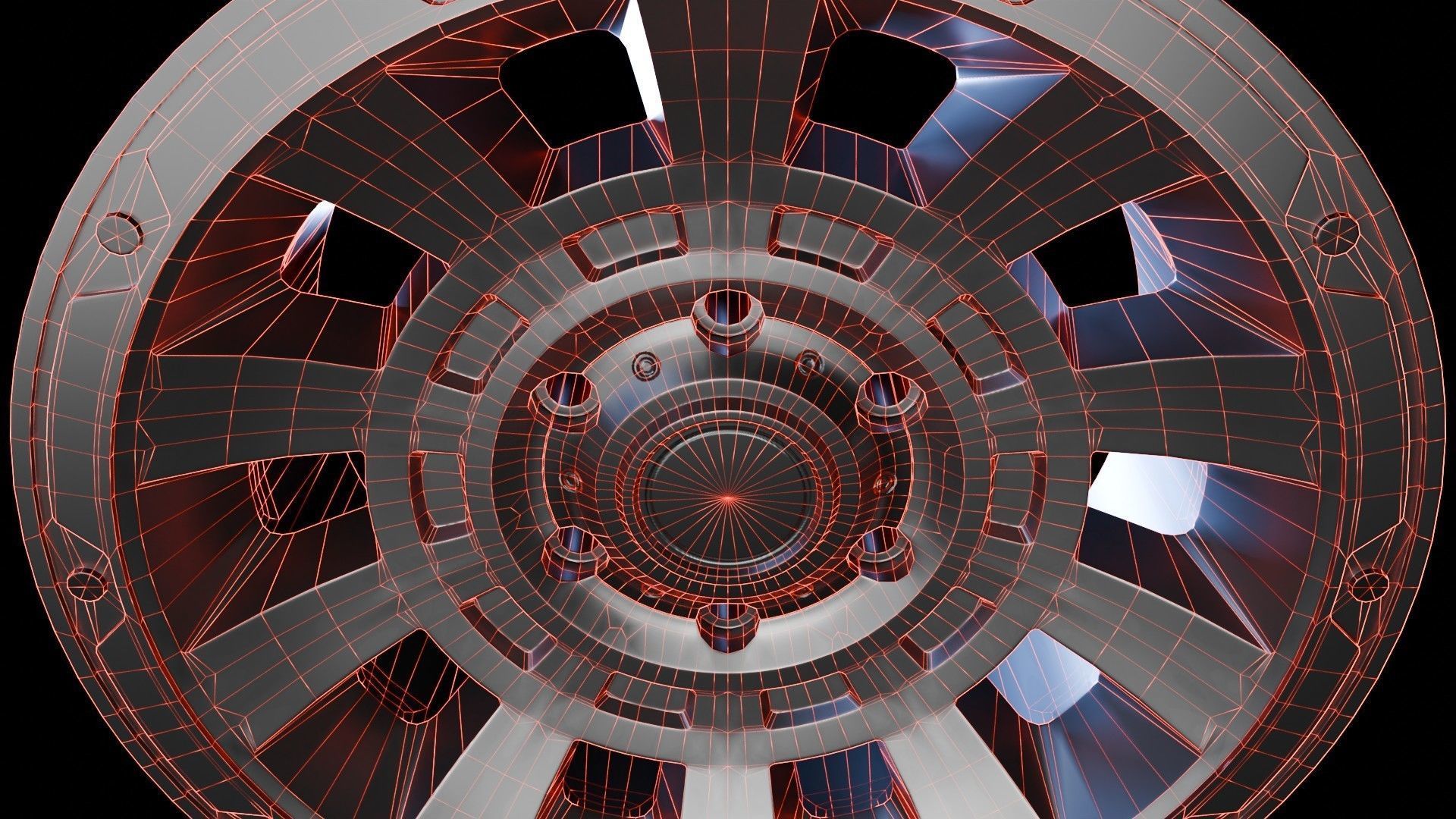 Car Wheel Pack Low-poly 3D model_65