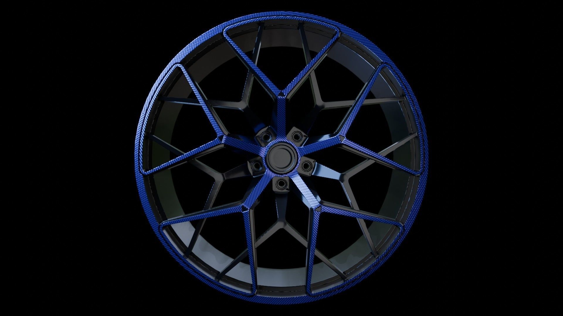 Car Wheel Pack Low-poly 3D model_1