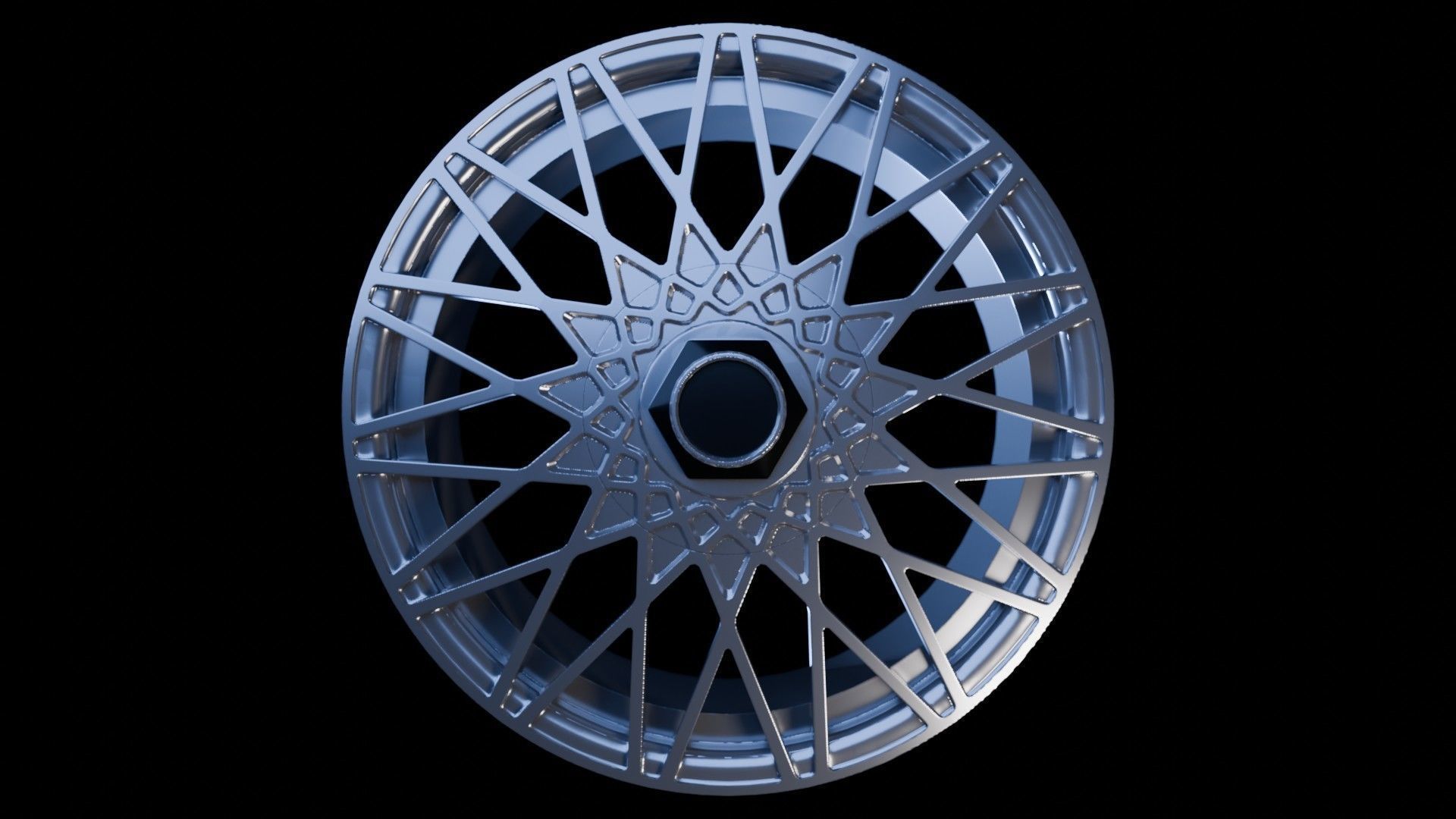Car Wheel Pack Low-poly 3D model_37