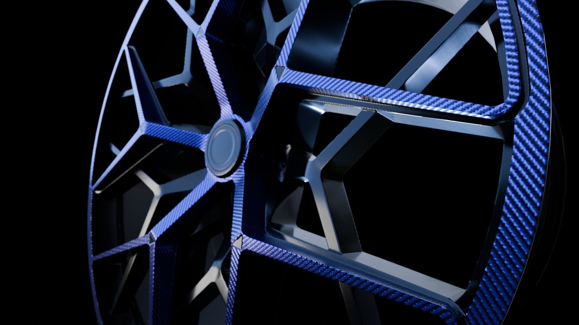 Car Wheel Pack Low-poly 3D model_4