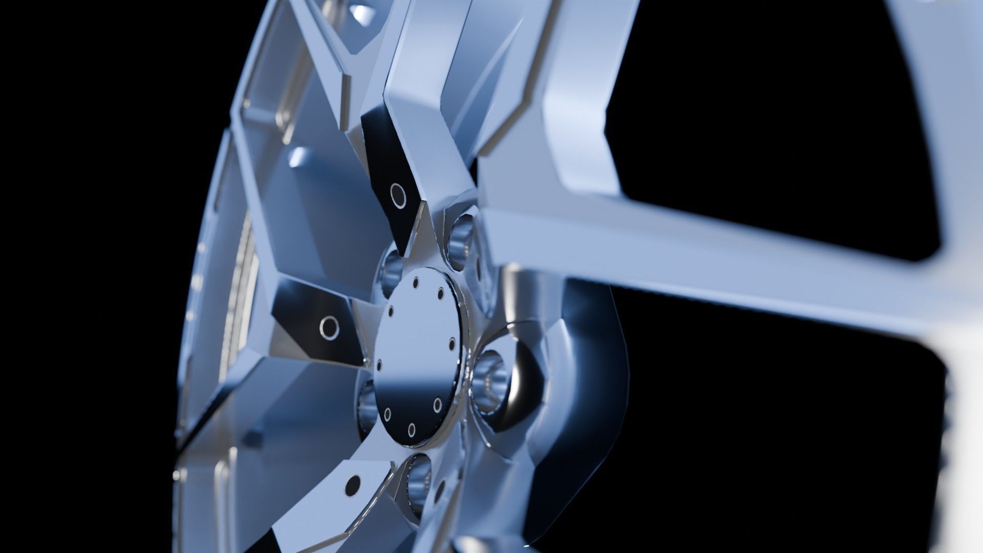 Car Wheel Pack Low-poly 3D model_26