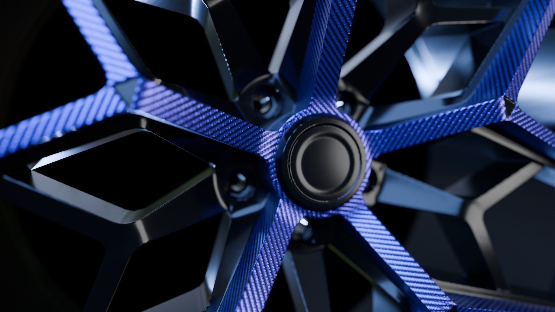 Car Wheel Pack Low-poly 3D model_3