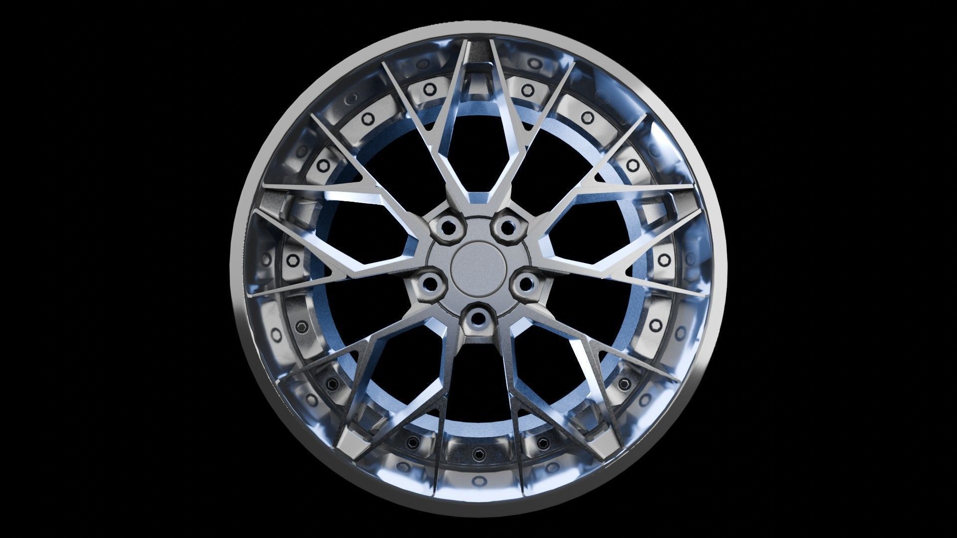 Car Wheel Pack Low-poly 3D model_75