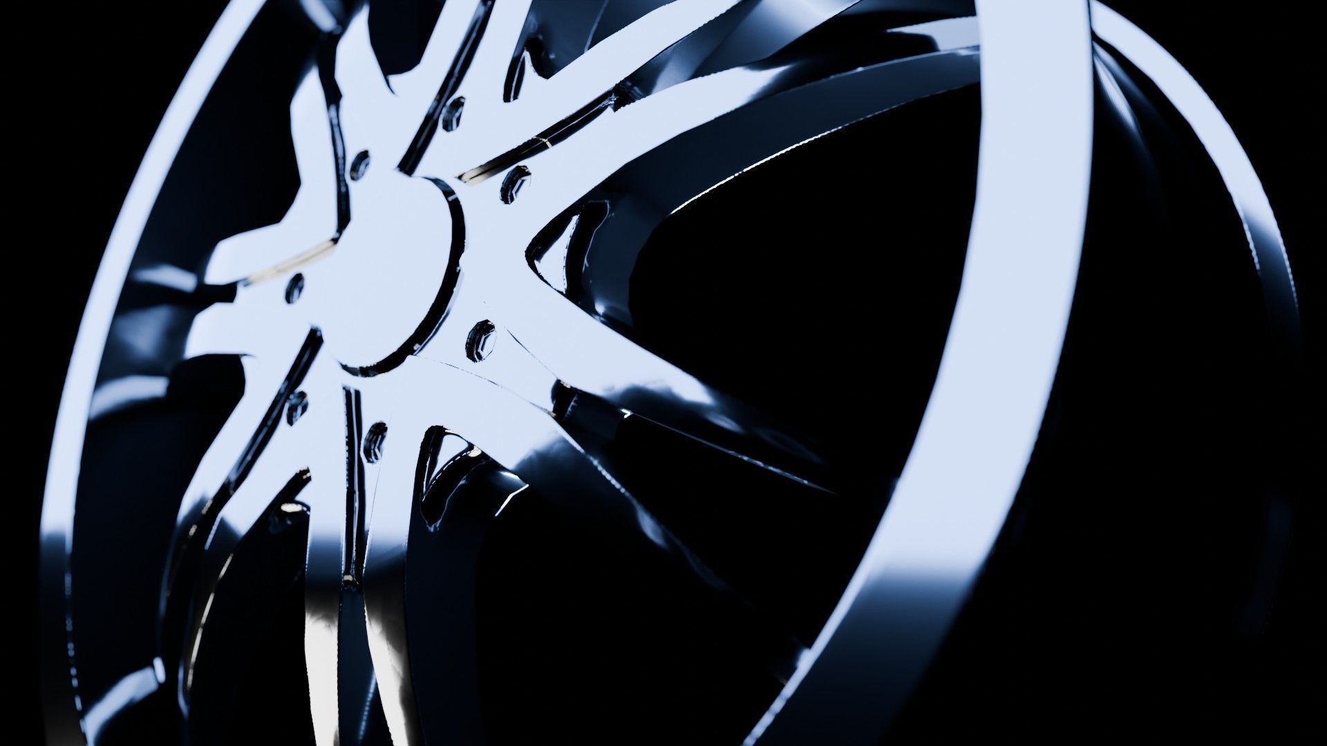 Car Wheel Pack Low-poly 3D model_49