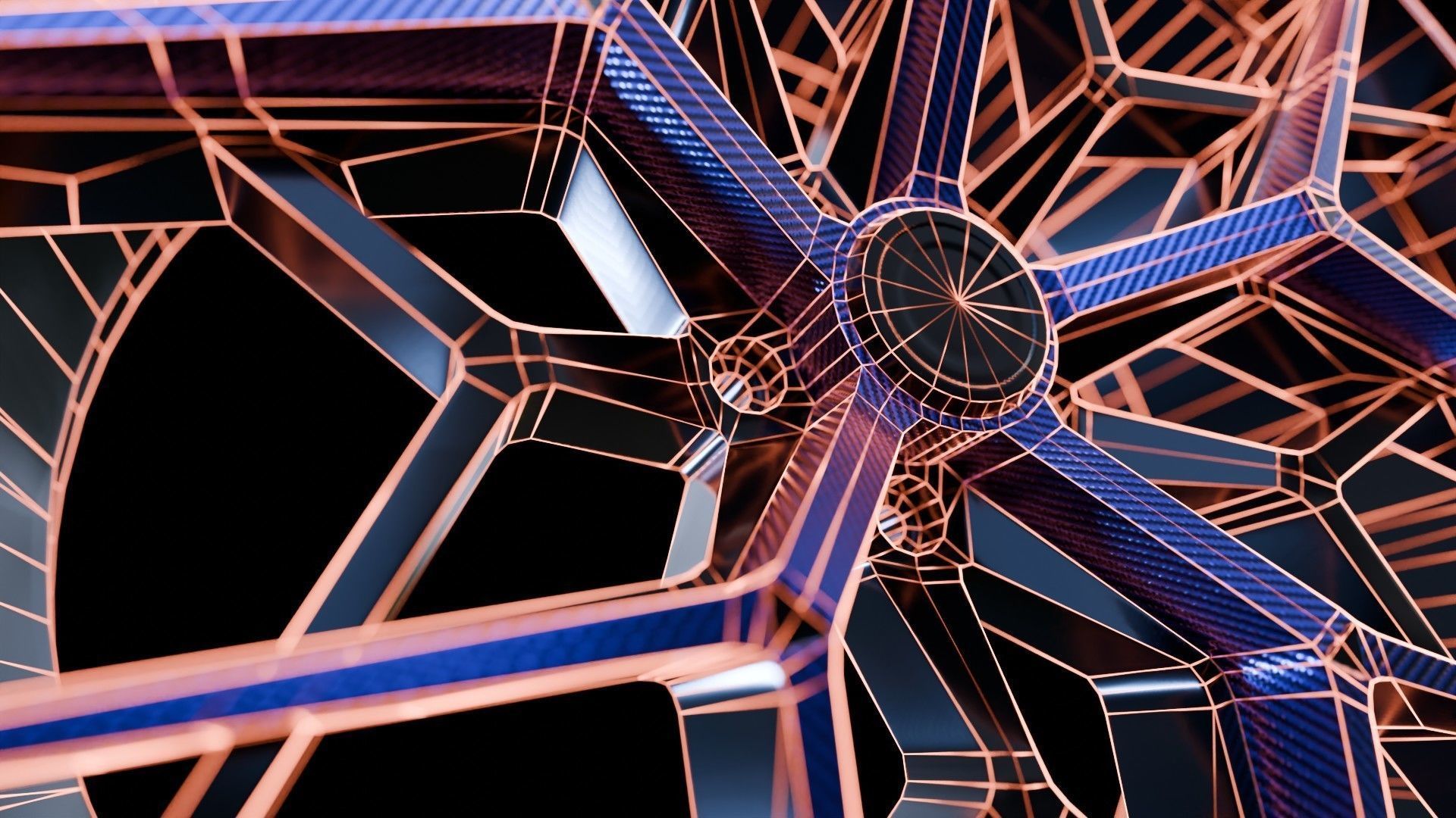 Car Wheel Pack Low-poly 3D model_6