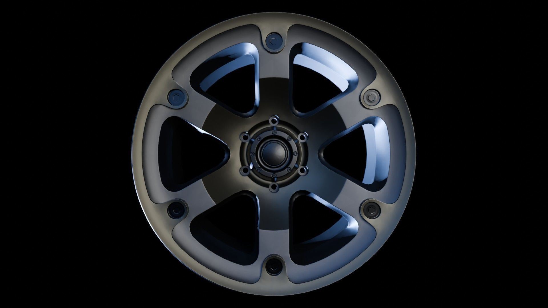 Car Wheel Pack Low-poly 3D model_29