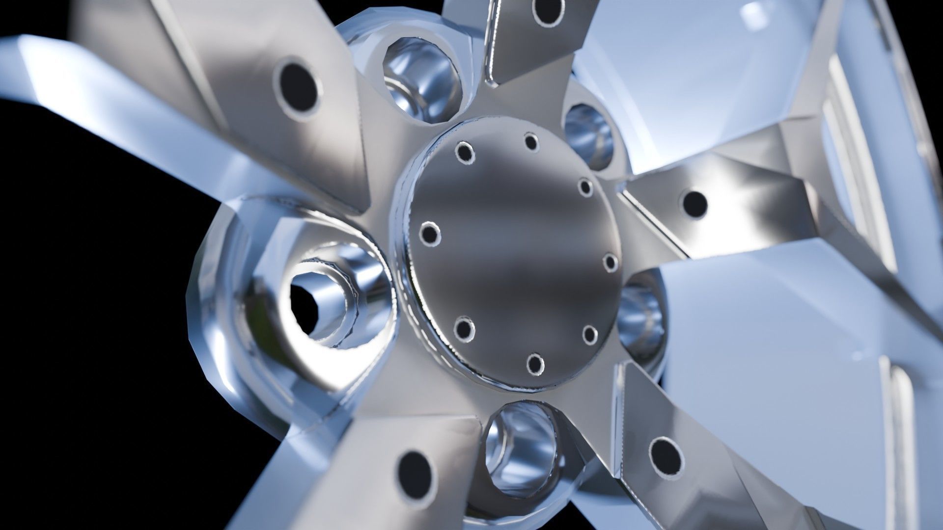 Car Wheel Pack Low-poly 3D model_25