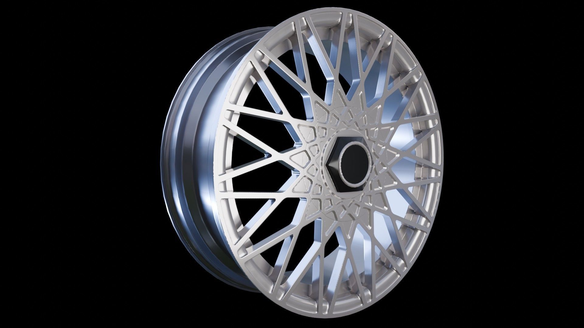 Car Wheel Pack Low-poly 3D model_38