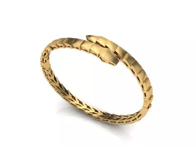 Bracelet snake fussion 1 3D print model_0