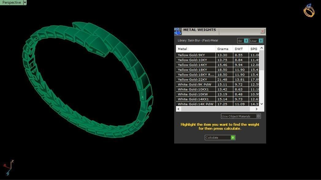 Bracelet snake fussion 1 3D print model_3