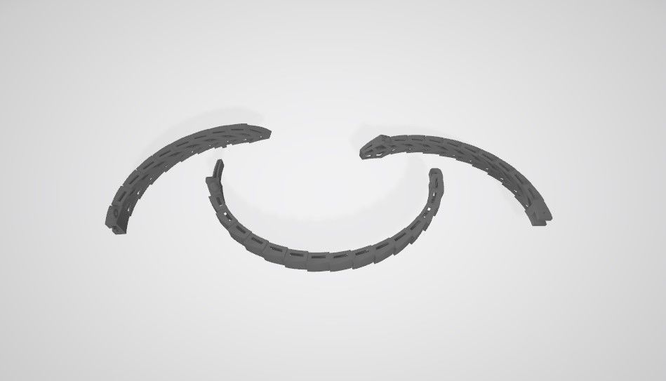 Bracelet snake fussion 1 3D print model_5