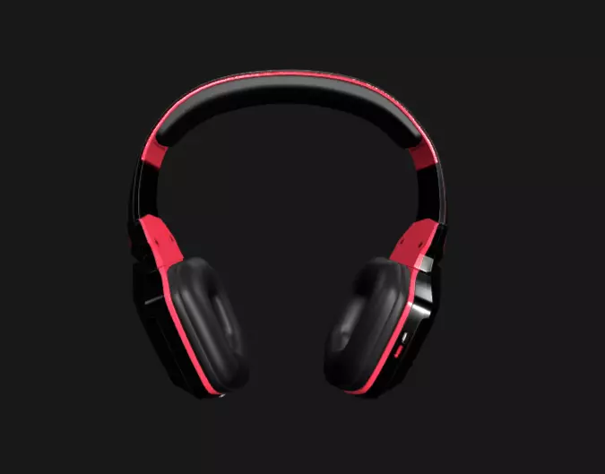BOAT Headphone Low-poly 3D model_0