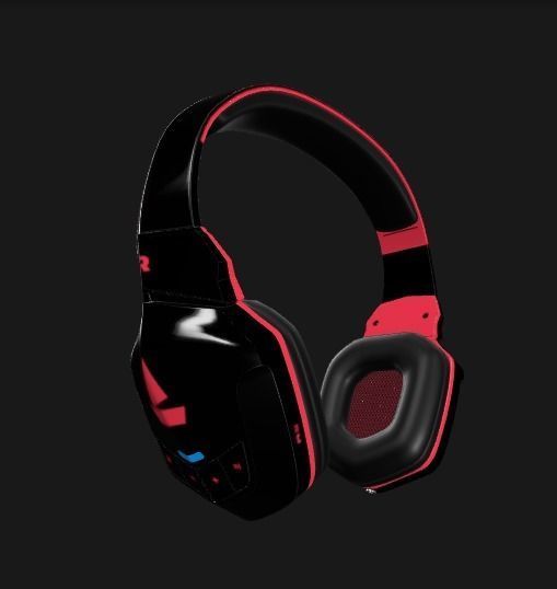 BOAT Headphone Low-poly 3D model_3