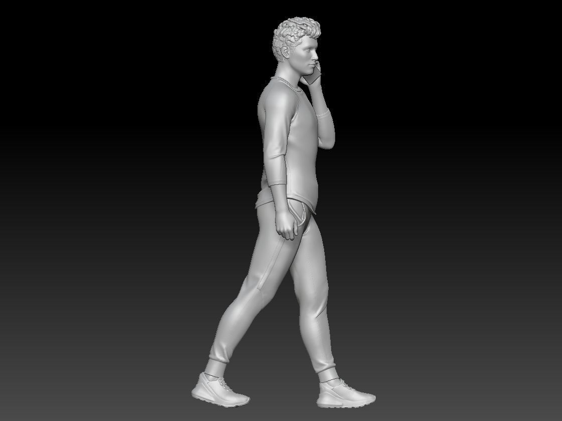 SUMMER BOY WALKING 2 3D print model_3