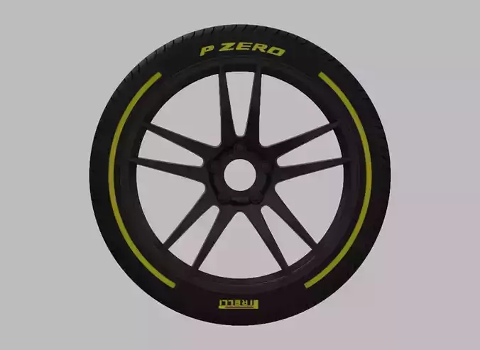 Miniature Enkei TX5 Rim and Tire - 3D Print - No Textures