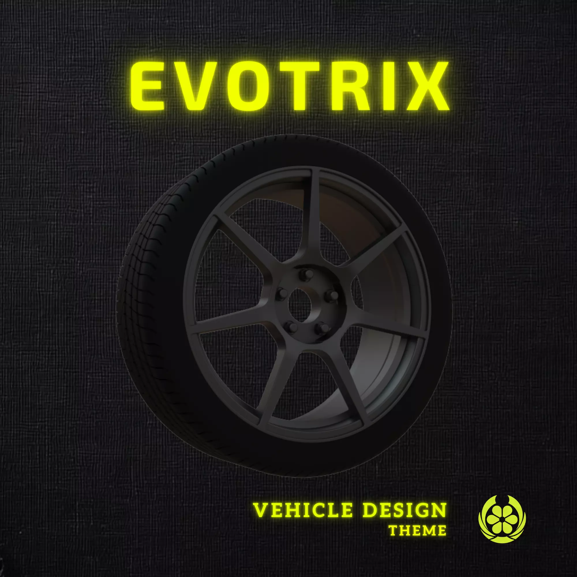 17 Enkei TFR Car Rim and Tire - 3D Print 3D print model
