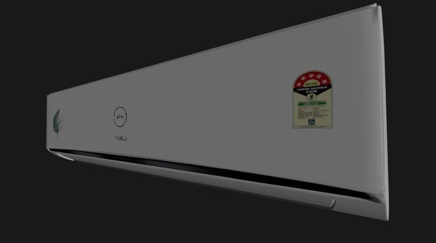 Godrej Air conditioner Low-poly 3D model_2