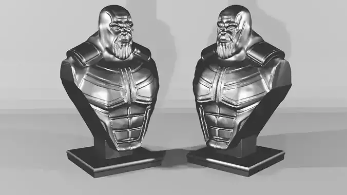 Thanos Bust 3D Printable  - Fan Art Marvel Villain Figure