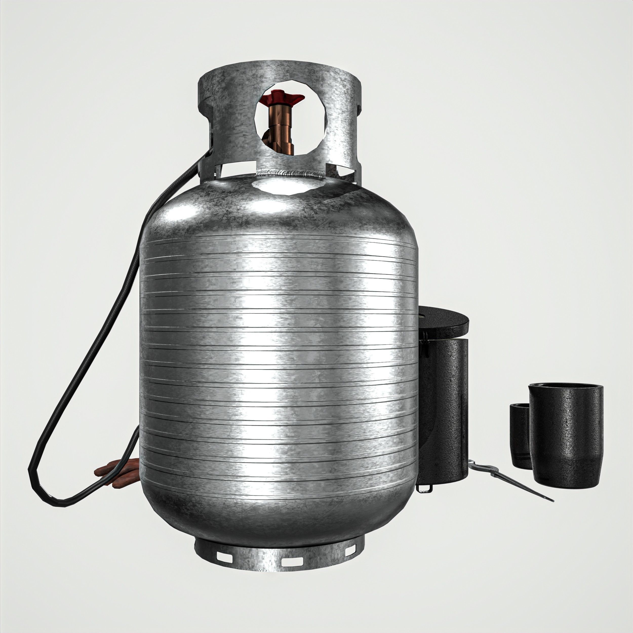 Propane Melting Furnace Kits Low-poly 3D model_12