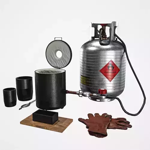 Propane Melting Furnace Kits Low-poly 3D model