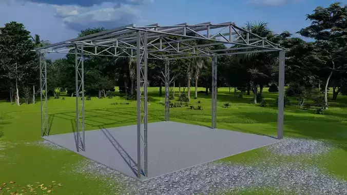 Metal Truss Shed