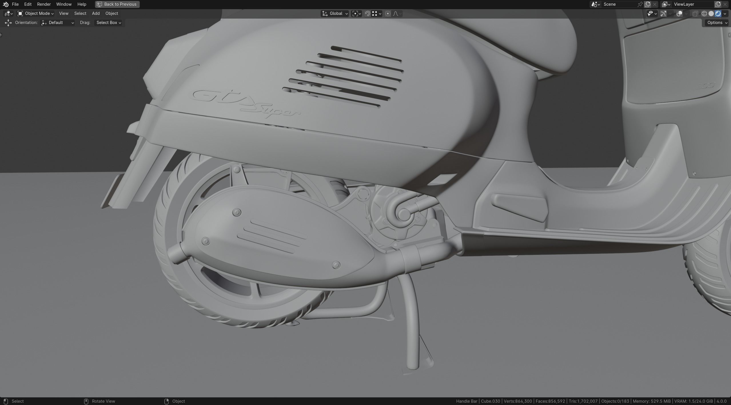 Vespa GTS 300 3D model_11