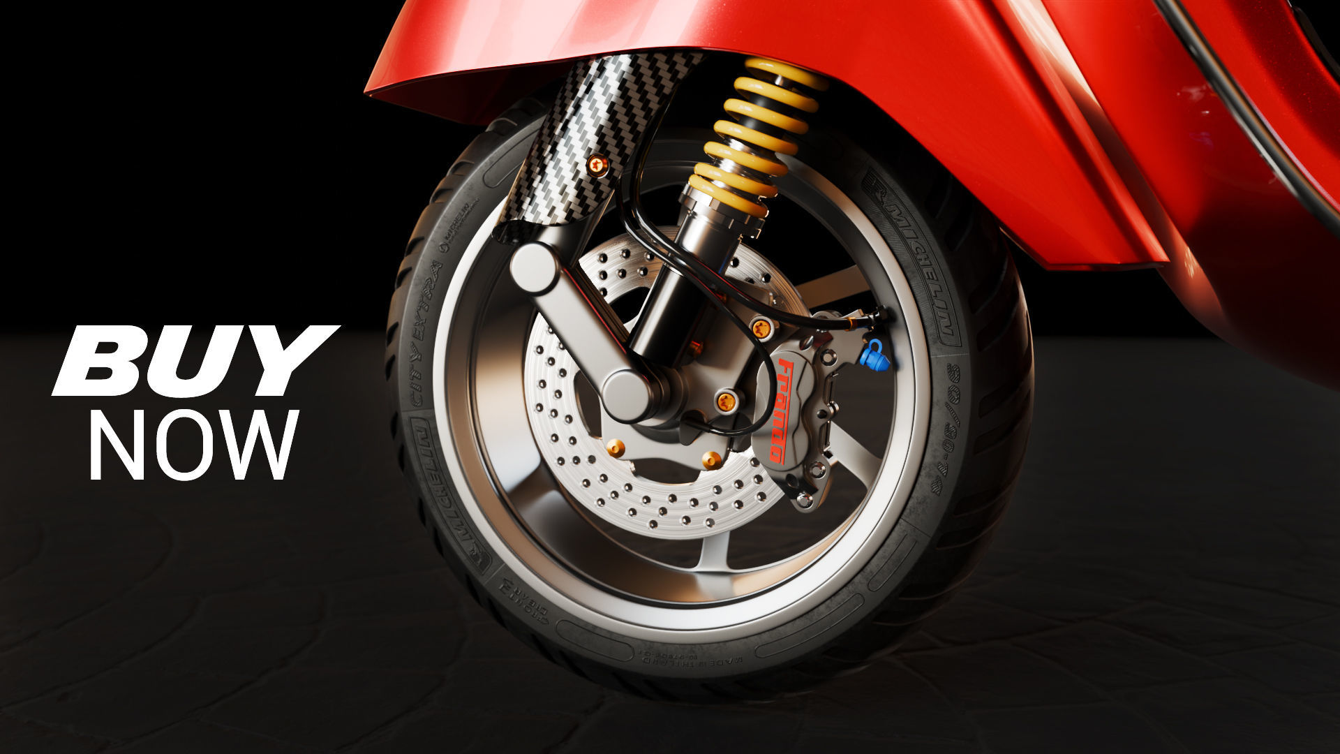 Vespa GTS 300 3D model_17