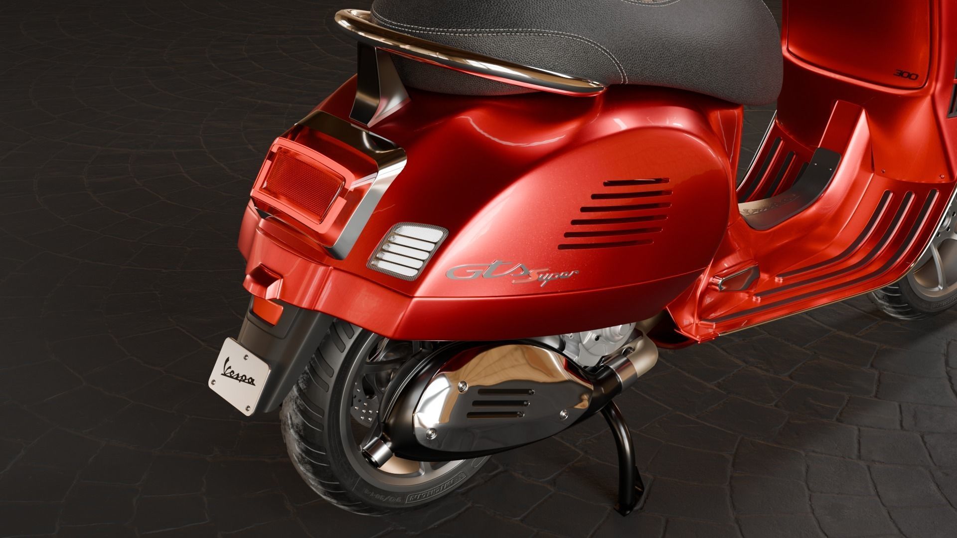 Vespa GTS 300 3D model_3