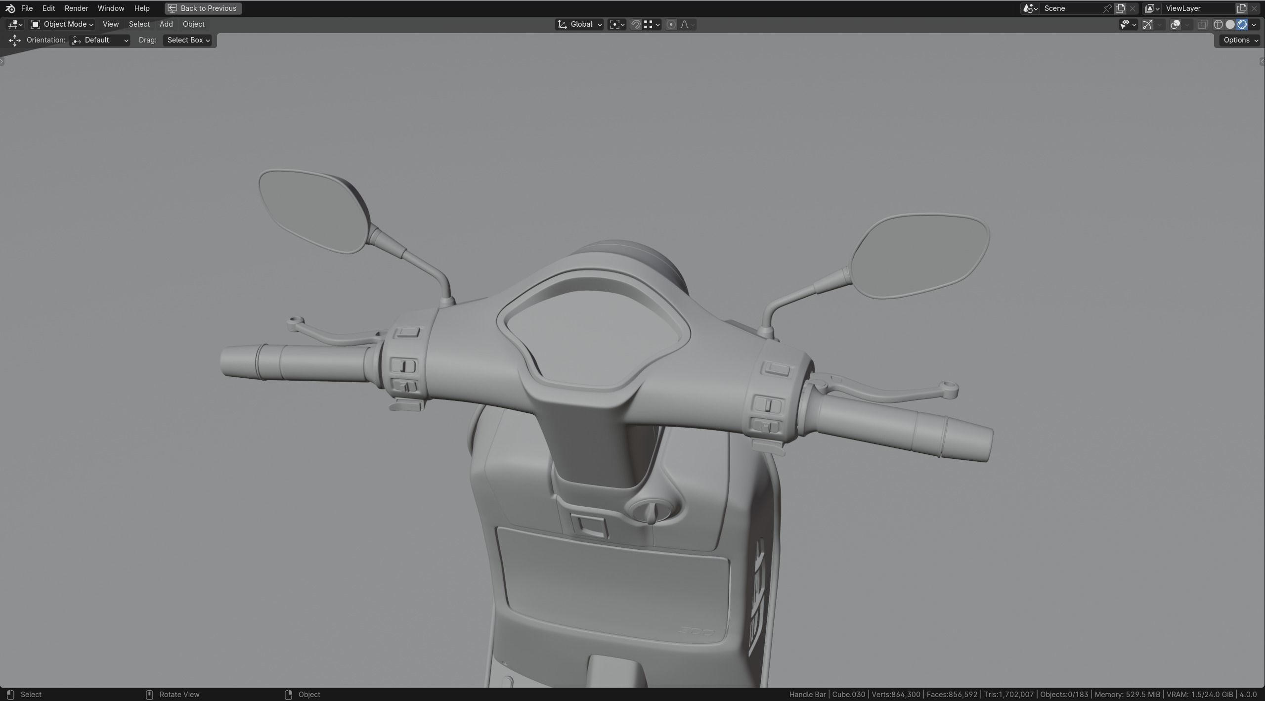 Vespa GTS 300 3D model_12