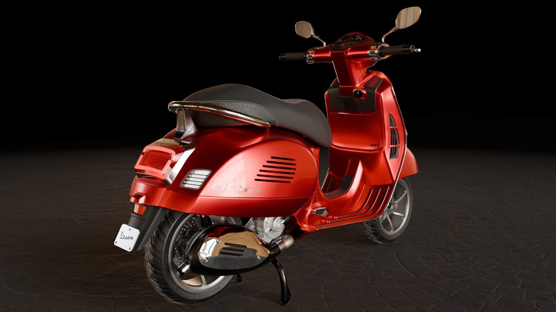 Vespa GTS 300 3D model_1