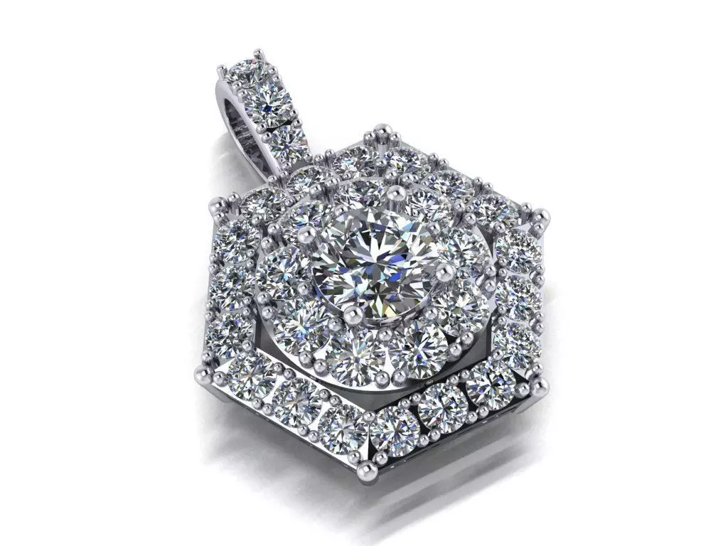 Diamond Pendant Free 3D print model_0