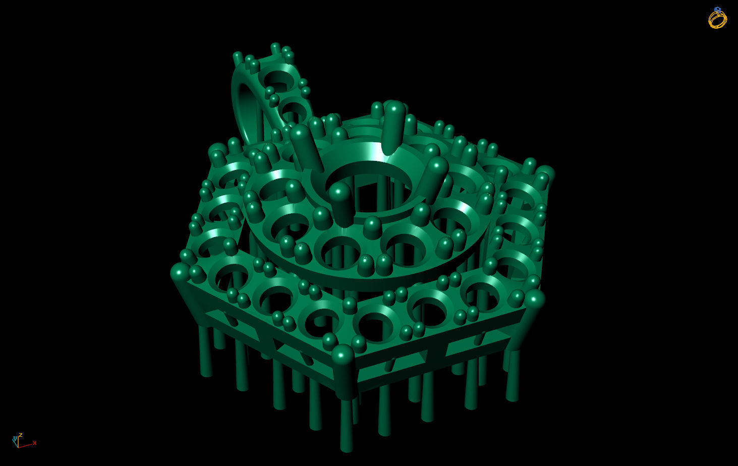 Diamond Pendant Free 3D print model_10