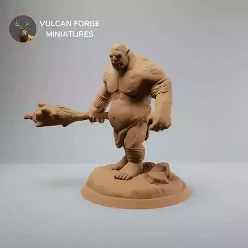 Ogre marauder with club dnd mini - pre supported