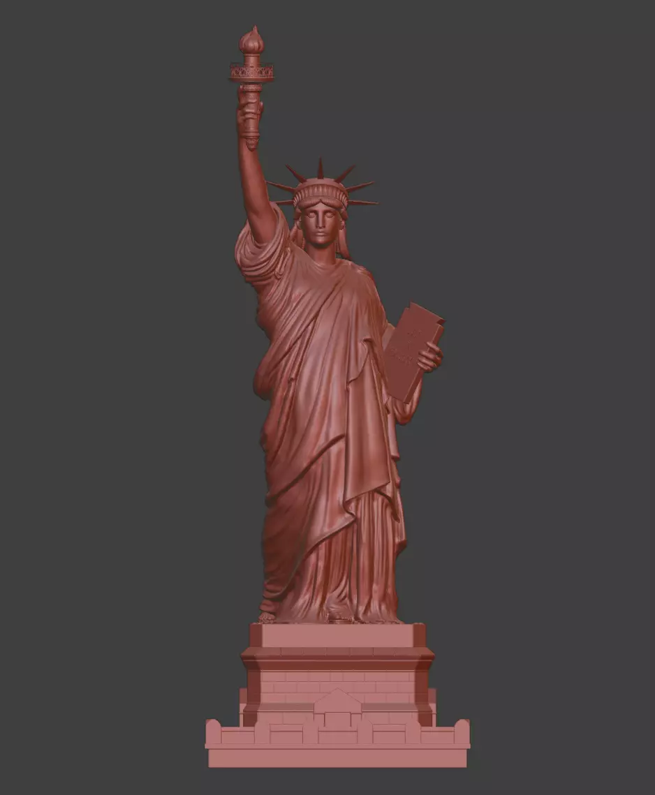 Statue- Of-Liberty 3D print model