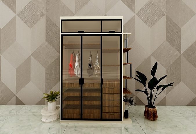 wardrobe furniture design 3D model