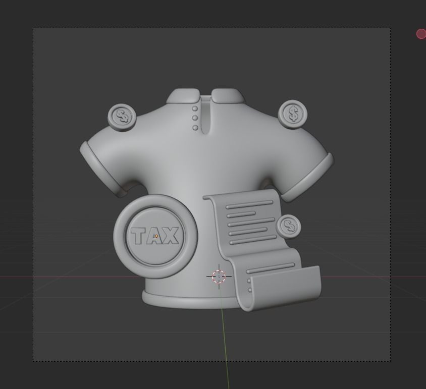 TAX 3d Illustration  Icon Pack 3D model_79