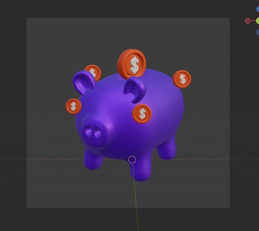 TAX 3d Illustration  Icon Pack 3D model_66