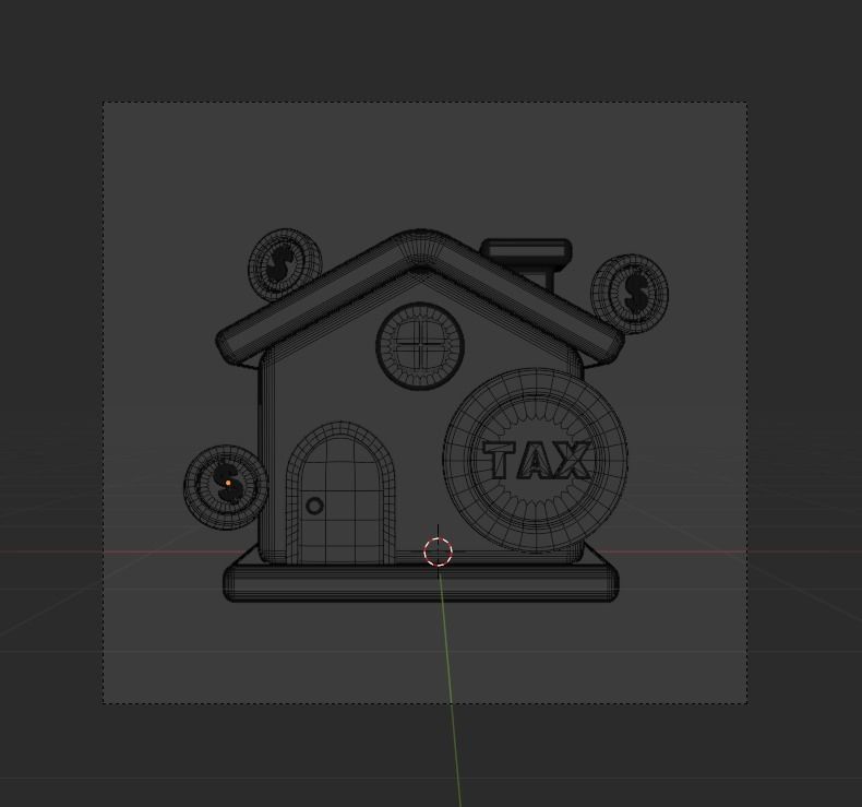 TAX 3d Illustration  Icon Pack 3D model_8