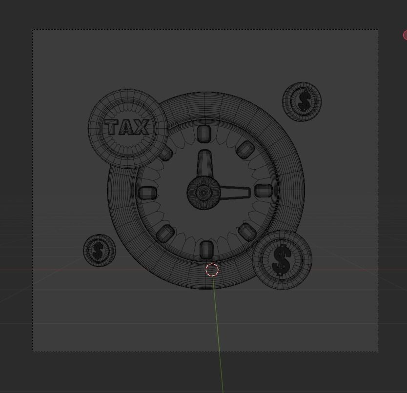 TAX 3d Illustration  Icon Pack 3D model_55