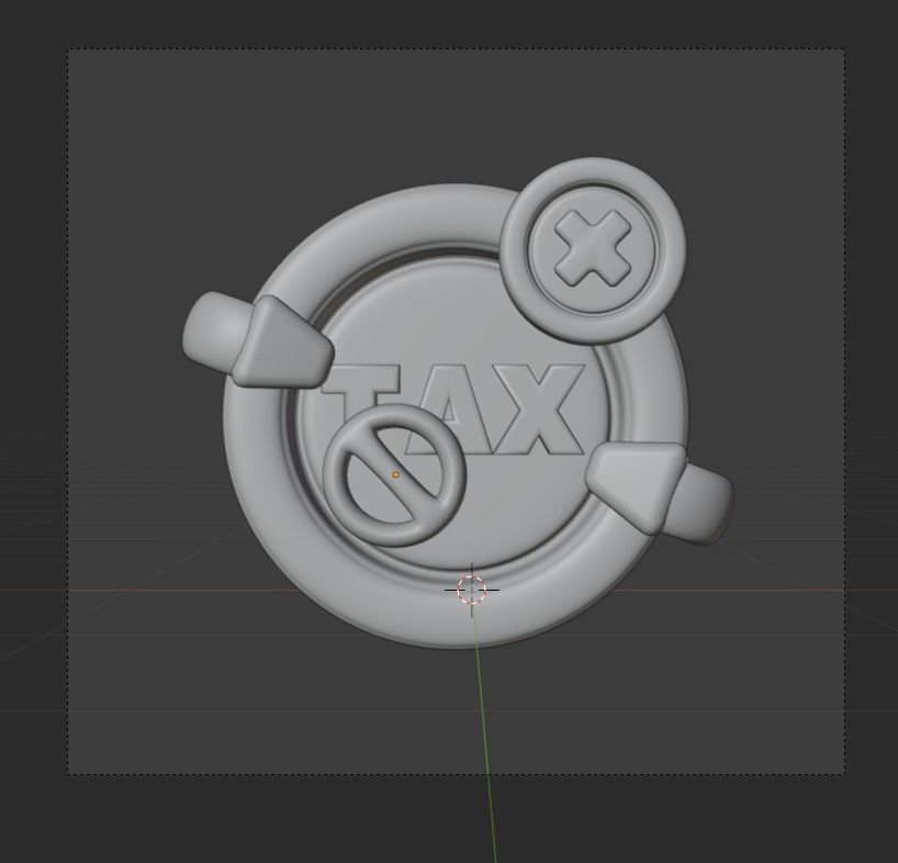 TAX 3d Illustration  Icon Pack 3D model_18