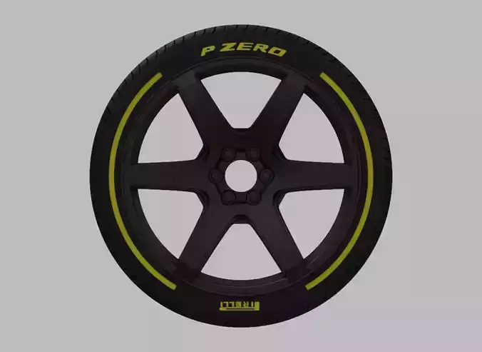 Miniature Enkei Cyclone Rim and Tire - 3D Print - No Textures 3D print model Miniature Enkei Cyclone Rim and Tire - 3D Print - No Textures 3D print model