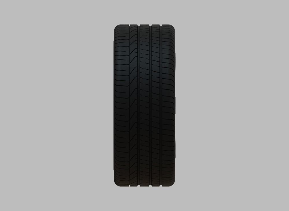 Miniature Enkei Cyclone Rim and Tire - 3D Print - No Textures 3D print model_2