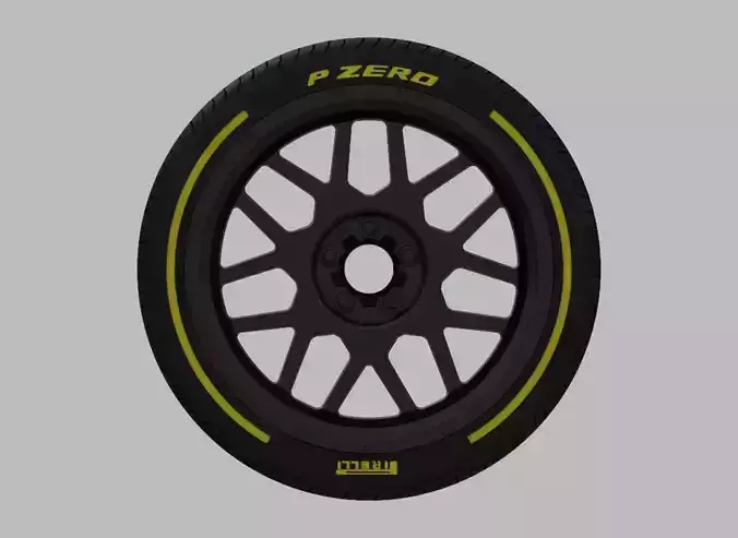 Miniature Enkei Matrix Rim and Tire - 3D Print - No Textures