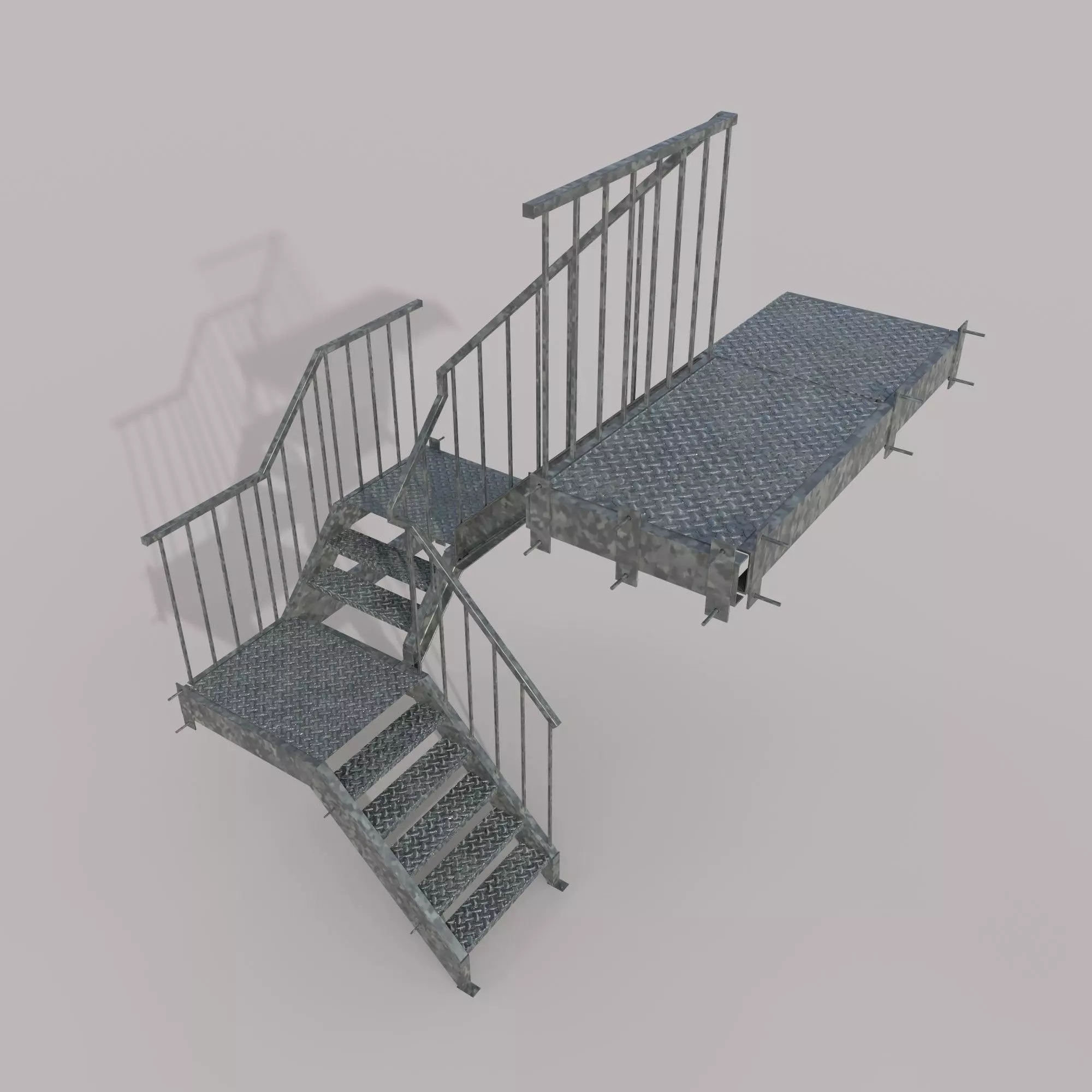 Factory Ladder 3D model_0