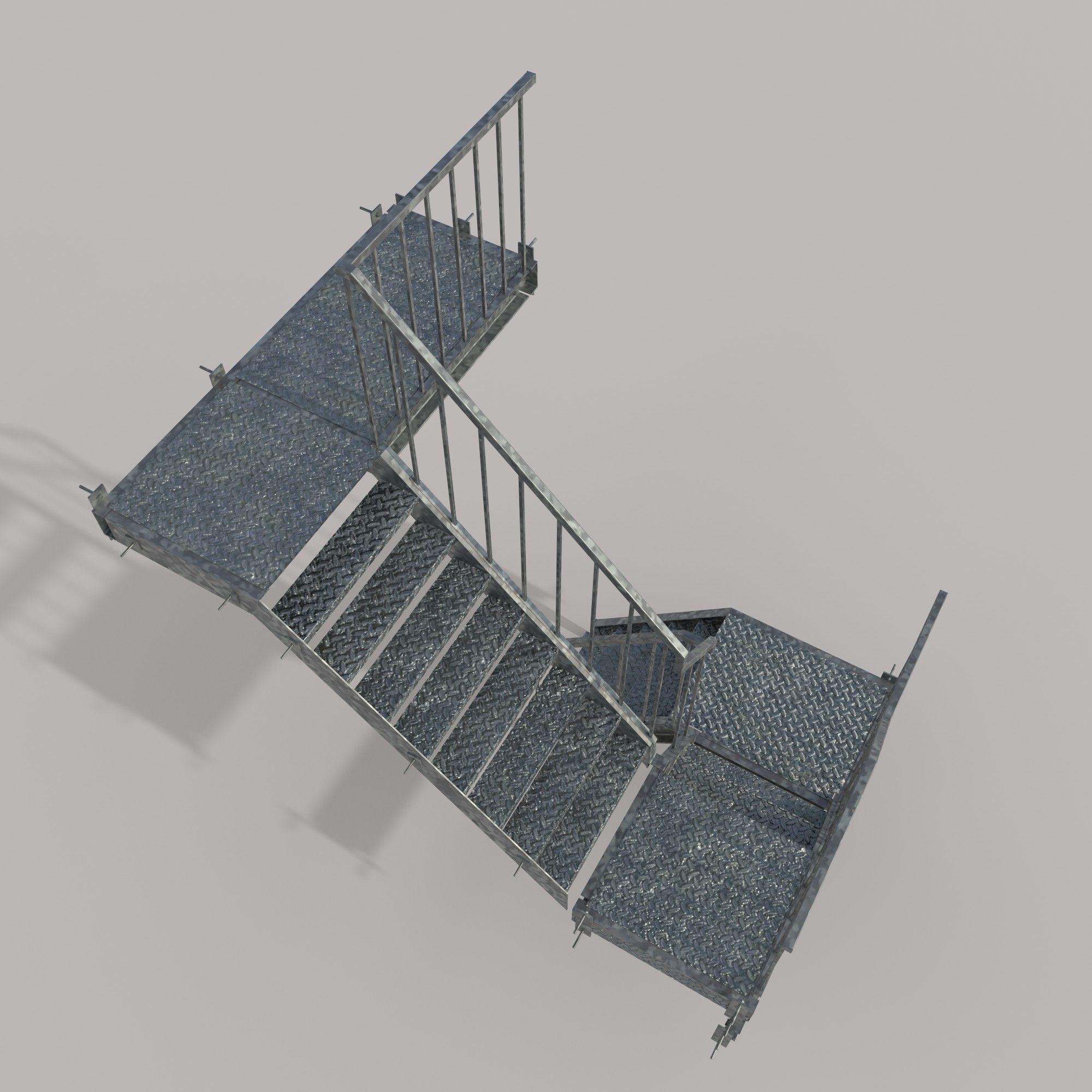 Factory Ladder 3D model_3