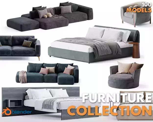 Premium Furniture Collection for Blender 3D